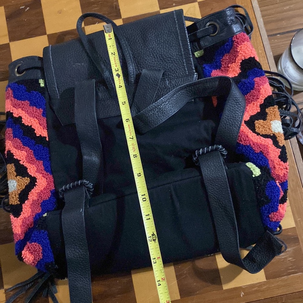 Cleobella Multicolor Fringe Backpack - Picture 6 of 7